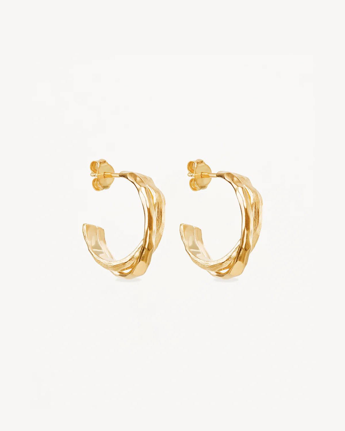 SHIELD HOOPS - 18KT VERMEIL GOLD