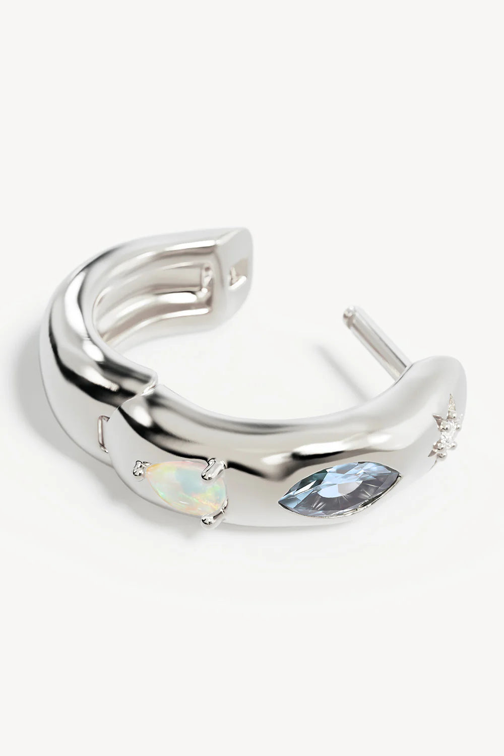 Hope and Protection Hoops - Sterling Silver