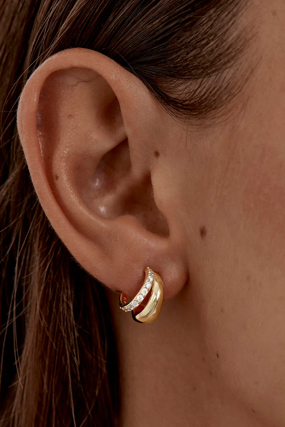 Eternally Yours Hoops - 18k Gold Vermeil