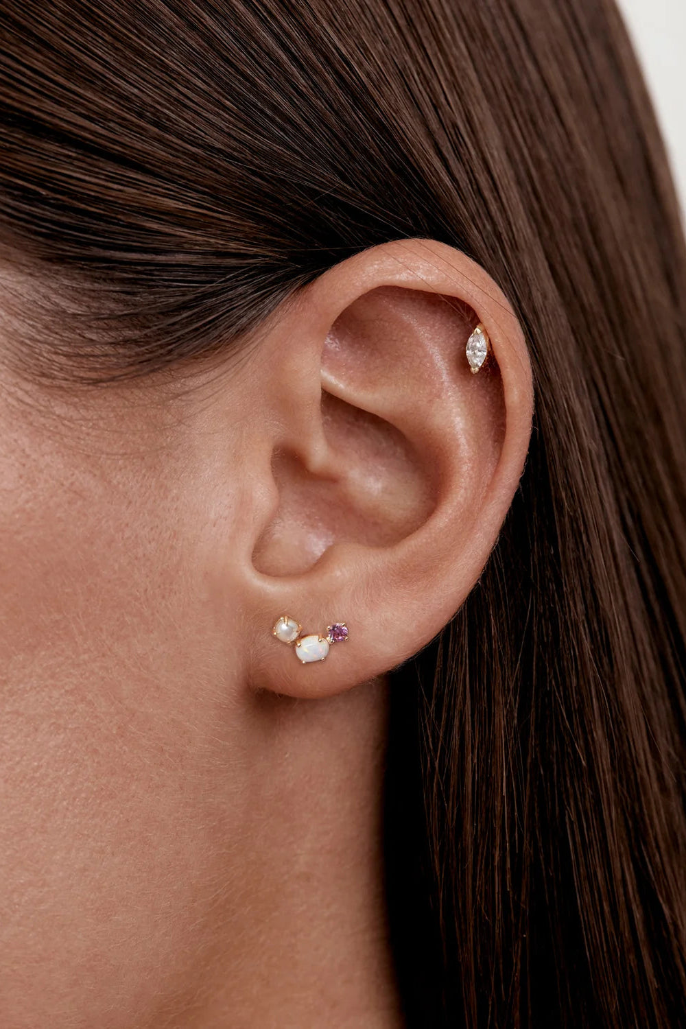 18k Gold Vermeil Cosmic Bloom Stud Earrings