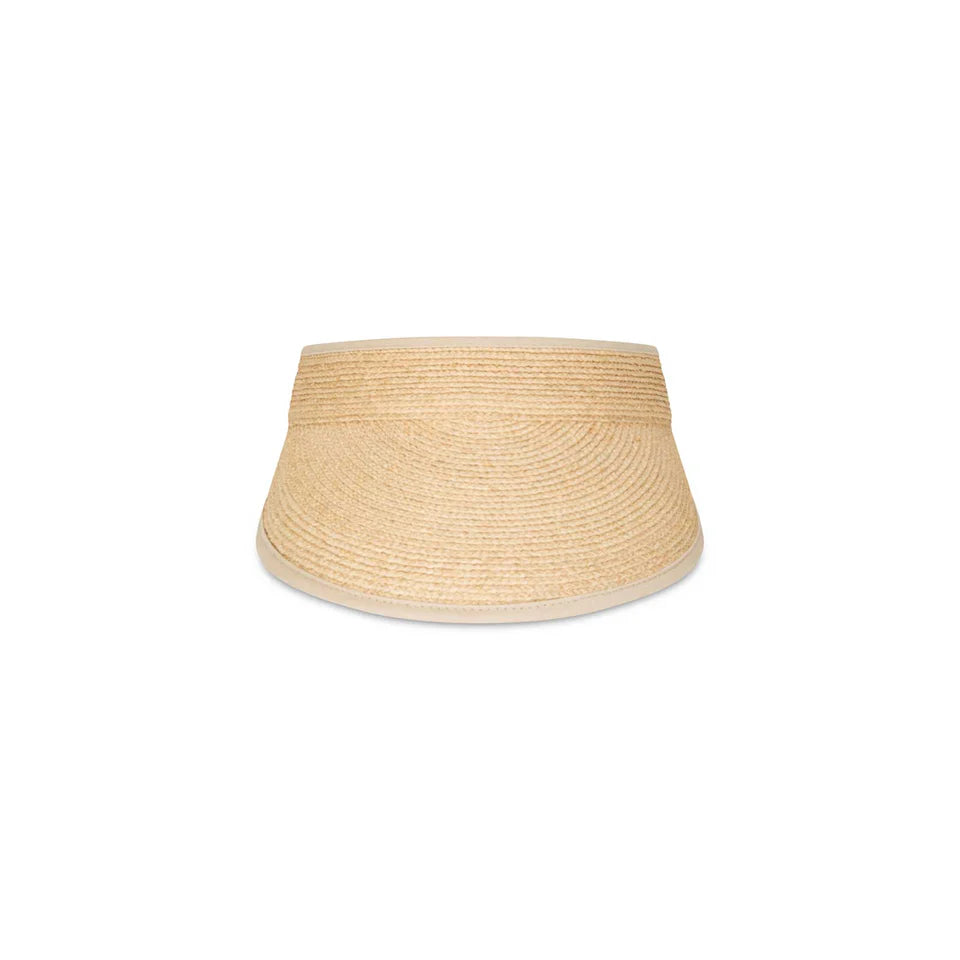 ELASTIC VISOR - RAFFIA