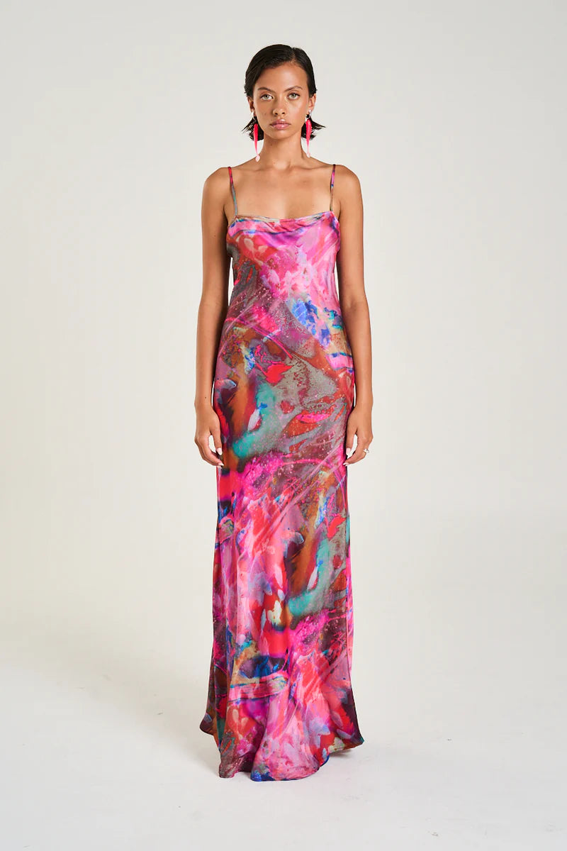 LUNA MAXI DRESS - FISH TANK