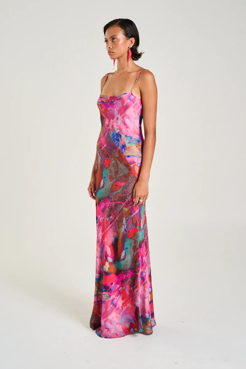 LUNA MAXI DRESS - FISH TANK