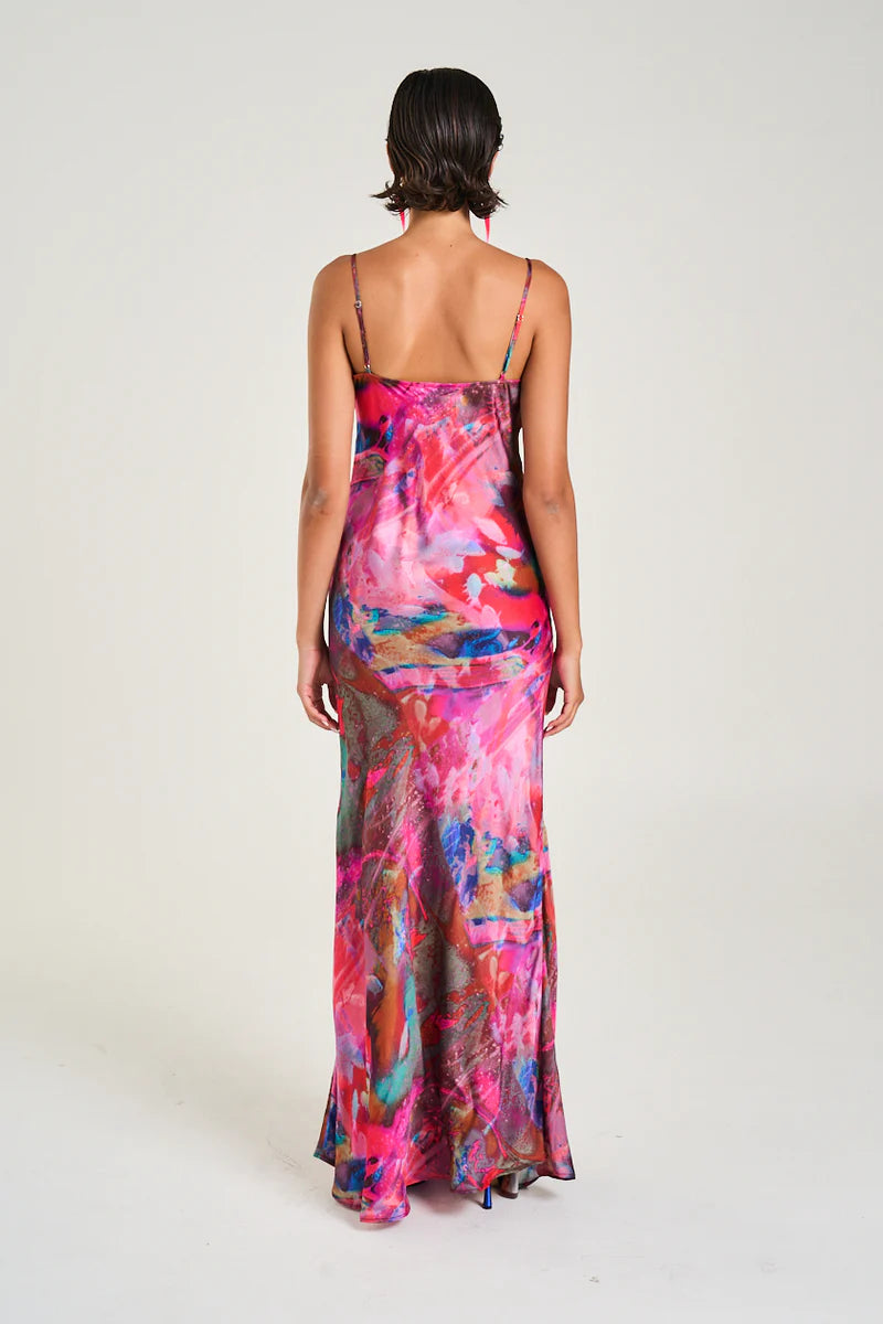 LUNA MAXI DRESS - FISH TANK