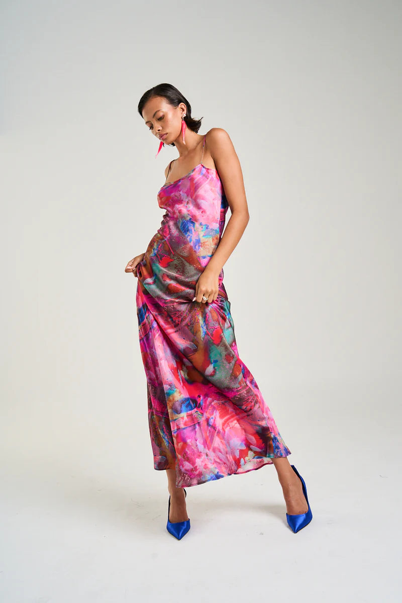 LUNA MAXI DRESS - FISH TANK