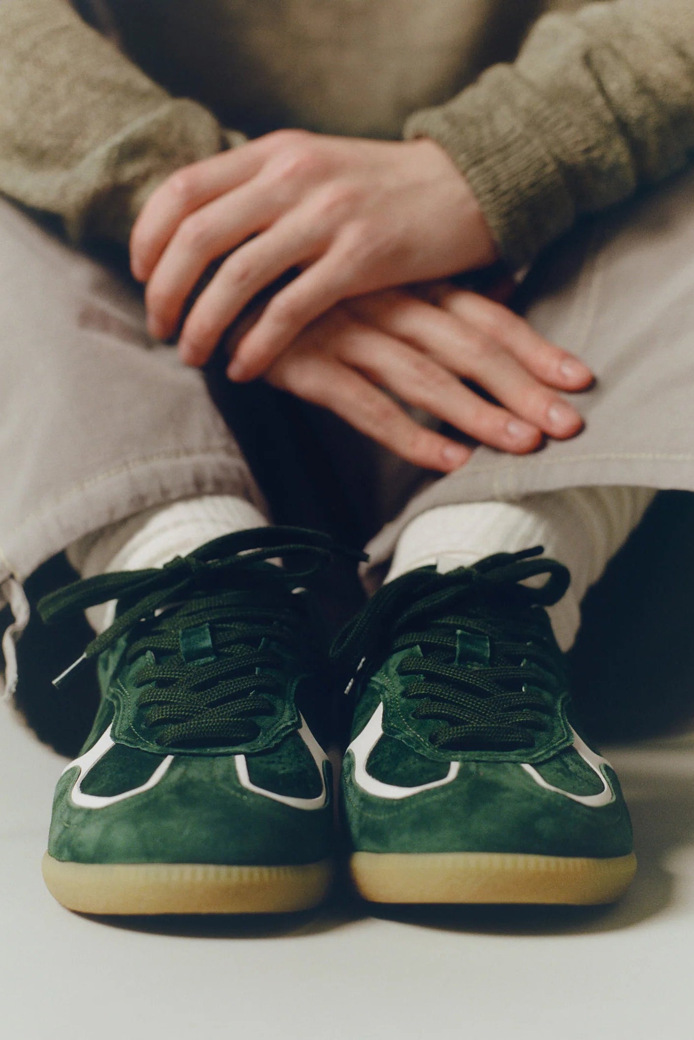 RIFE SNEAKERS - FOREST GREEN LEATHER