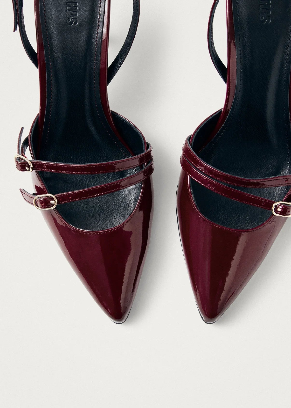 JOELLE ONIX BURGUNDY LEATHER PUMPS
