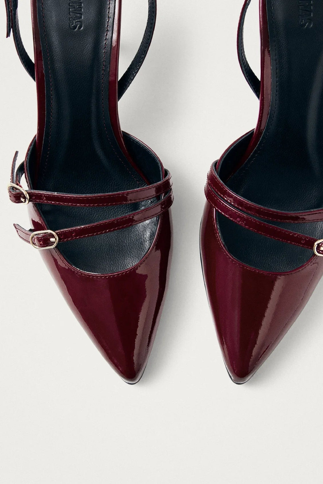 JOELLE ONIX BURGUNDY LEATHER PUMPS