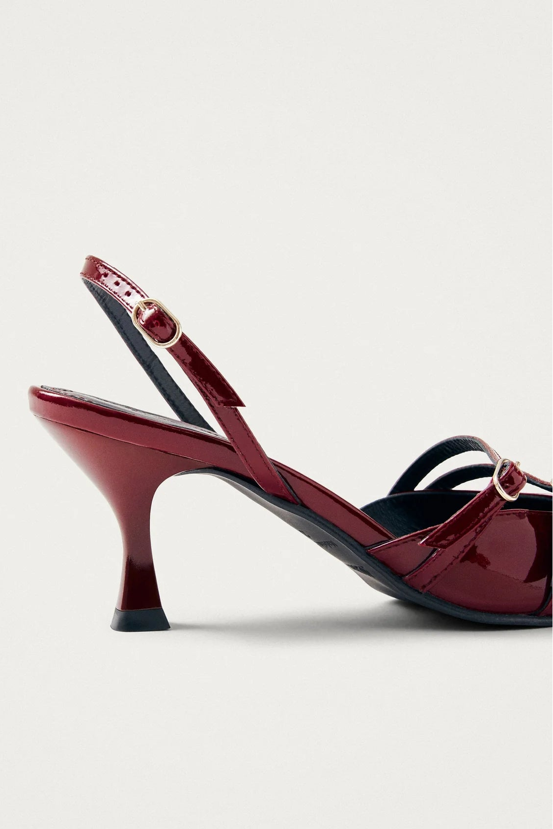 JOELLE ONIX BURGUNDY LEATHER PUMPS