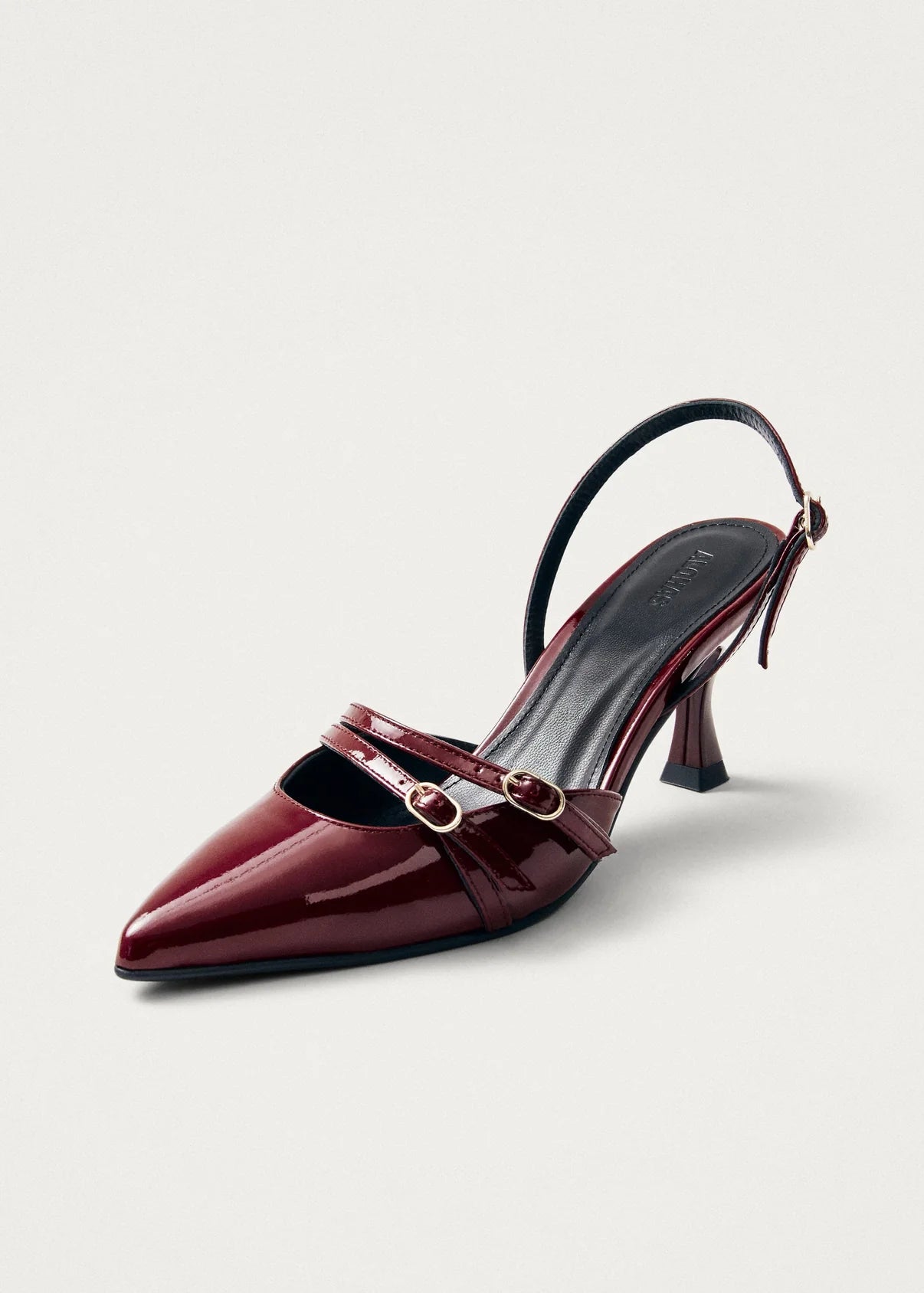 JOELLE ONIX BURGUNDY LEATHER PUMPS