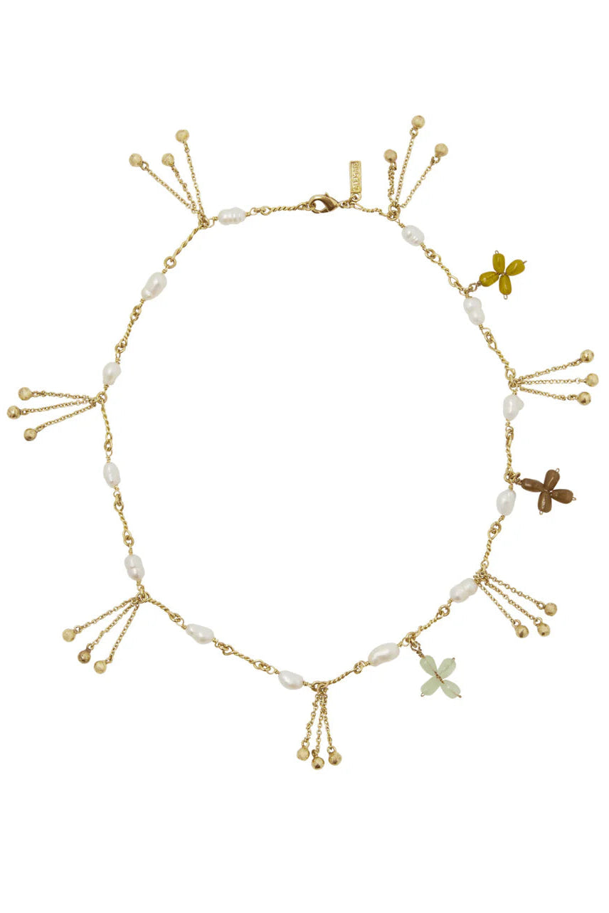 LE JARDIN BEAD FLOWER ANKLET