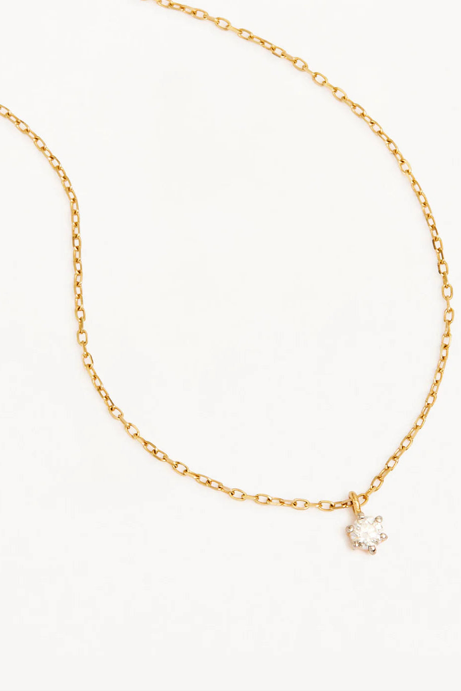 Sweet Droplet Diamond Necklace - 14k Solid Gold