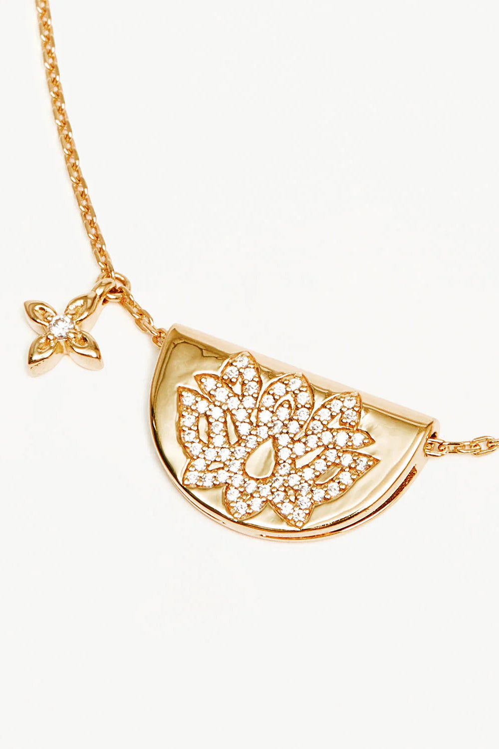 LIVE IN LIGHT LOTUS NECKLACE - 18K VERMEIL GOLD