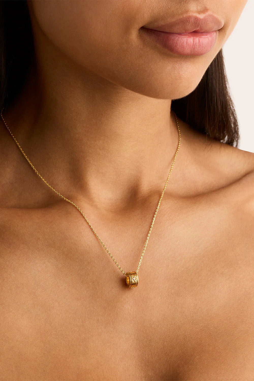 I AM LOVED SPINNING MEDITATION NECKLACE - 18KT VERMEIL GOLD