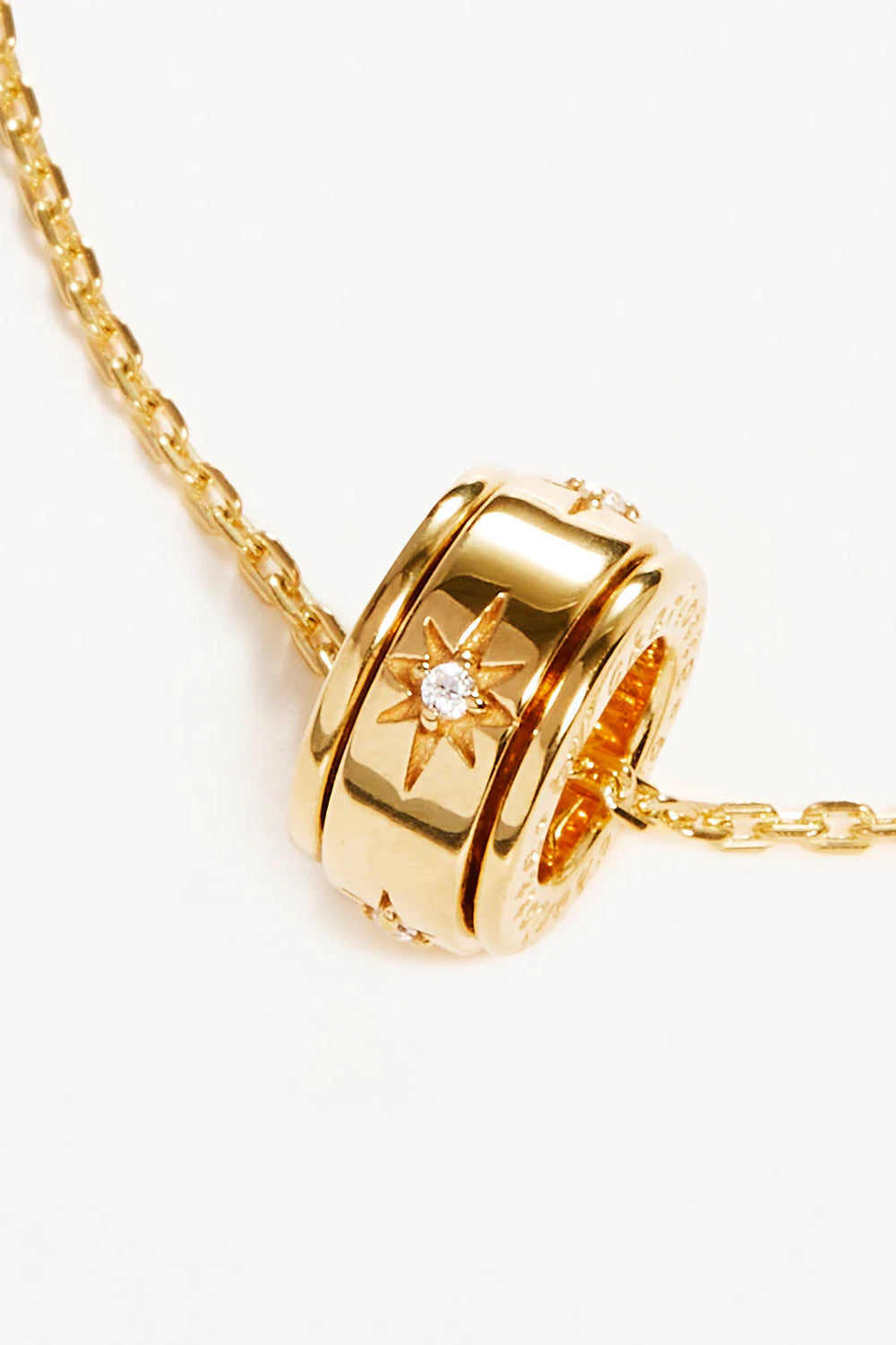 I AM LOVED SPINNING MEDITATION NECKLACE - 18KT VERMEIL GOLD
