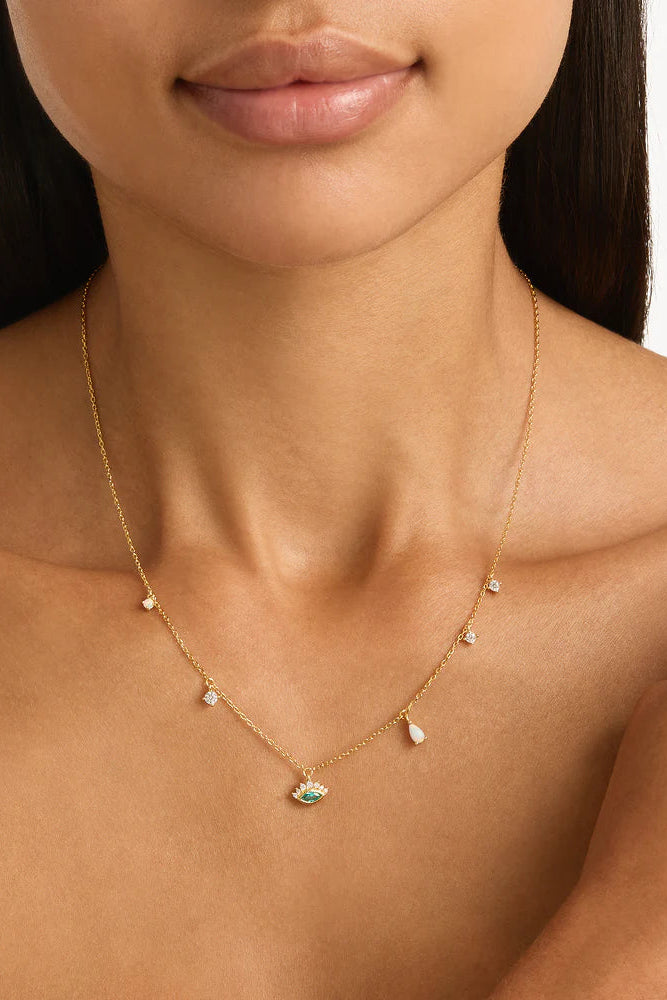 Hope and Protection Necklace - 18k Gold Vermeil