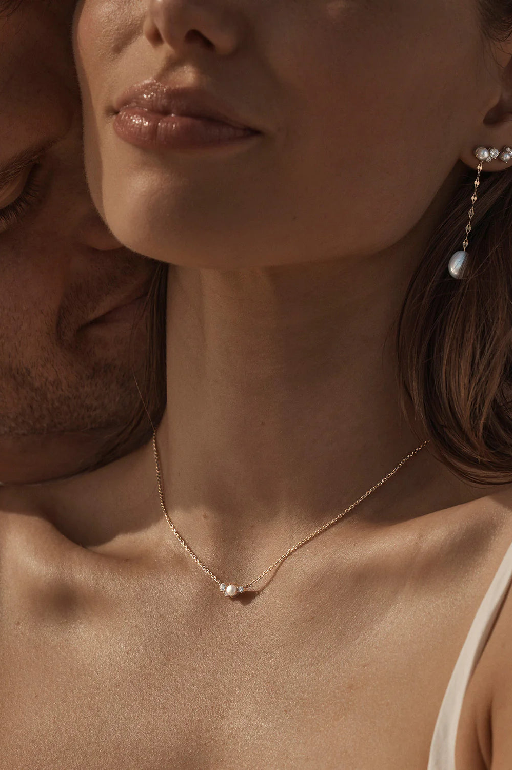 18k Gold Vermeil Love in Stillness Pearl Necklace