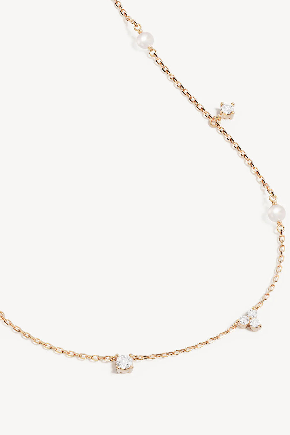 Moonlit Bloom Pearl Choker - 18k Gold Vermeil