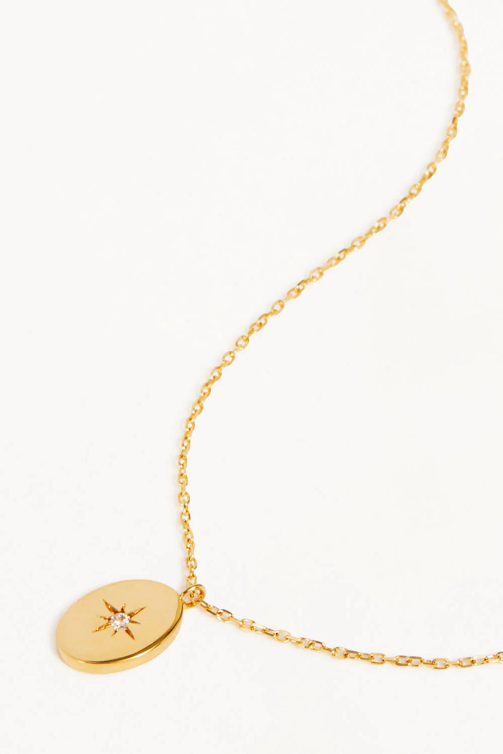 14k Solid Gold Shine Your Light Diamond Necklace