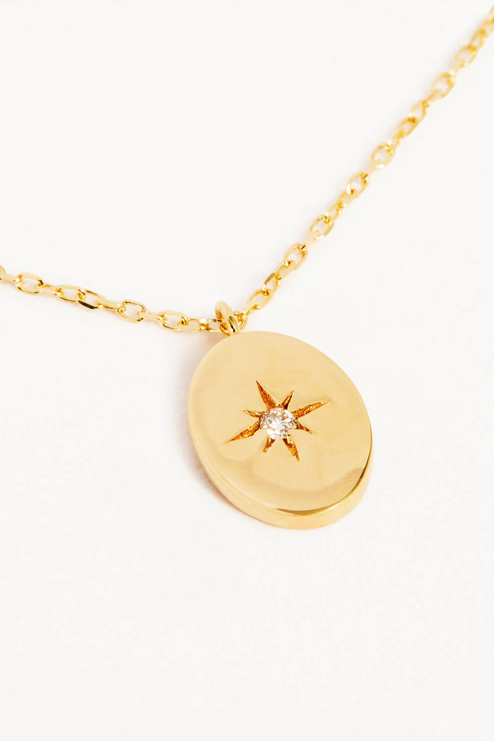14k Solid Gold Shine Your Light Diamond Necklace