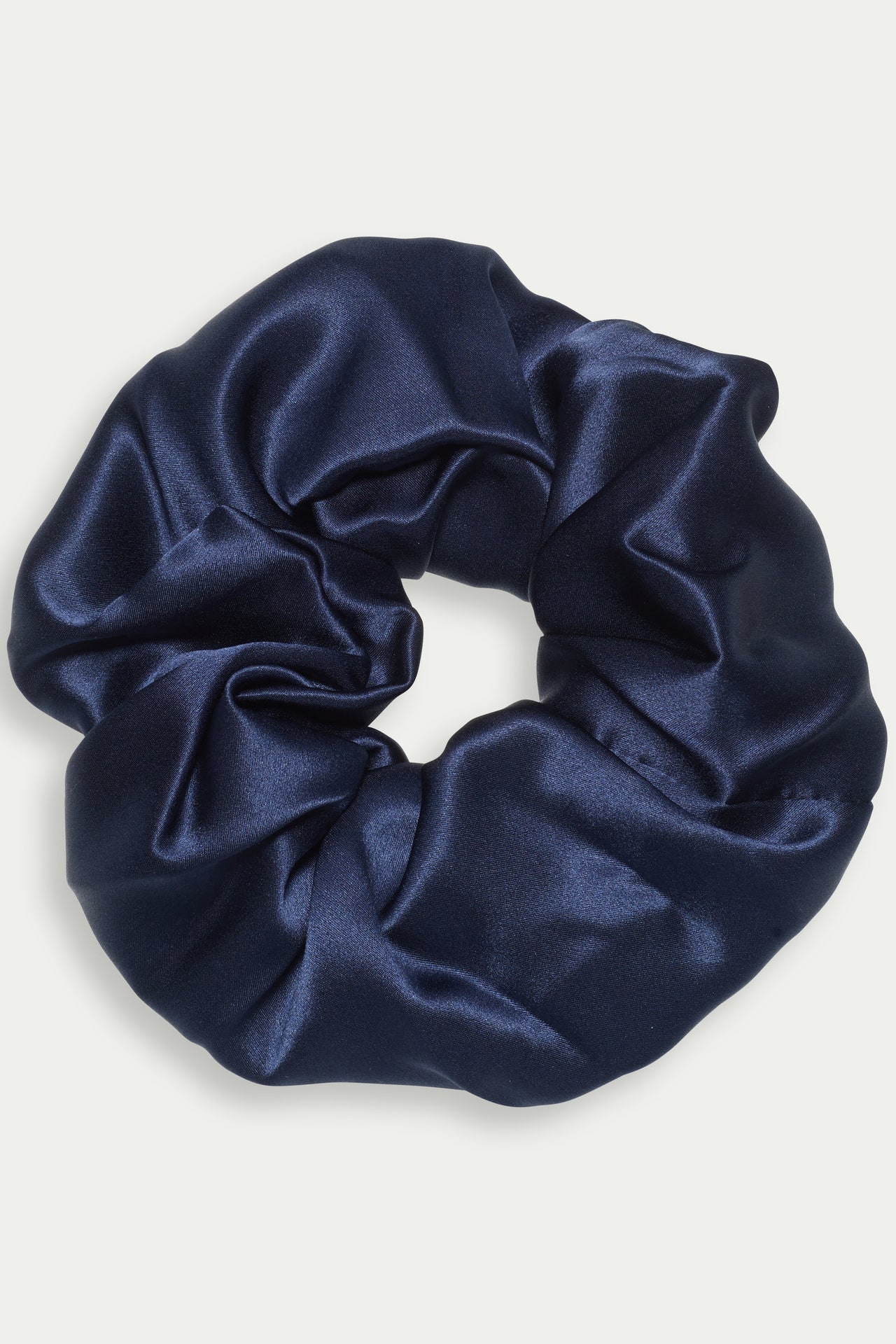 Silk Scrunchie - Navy Blue