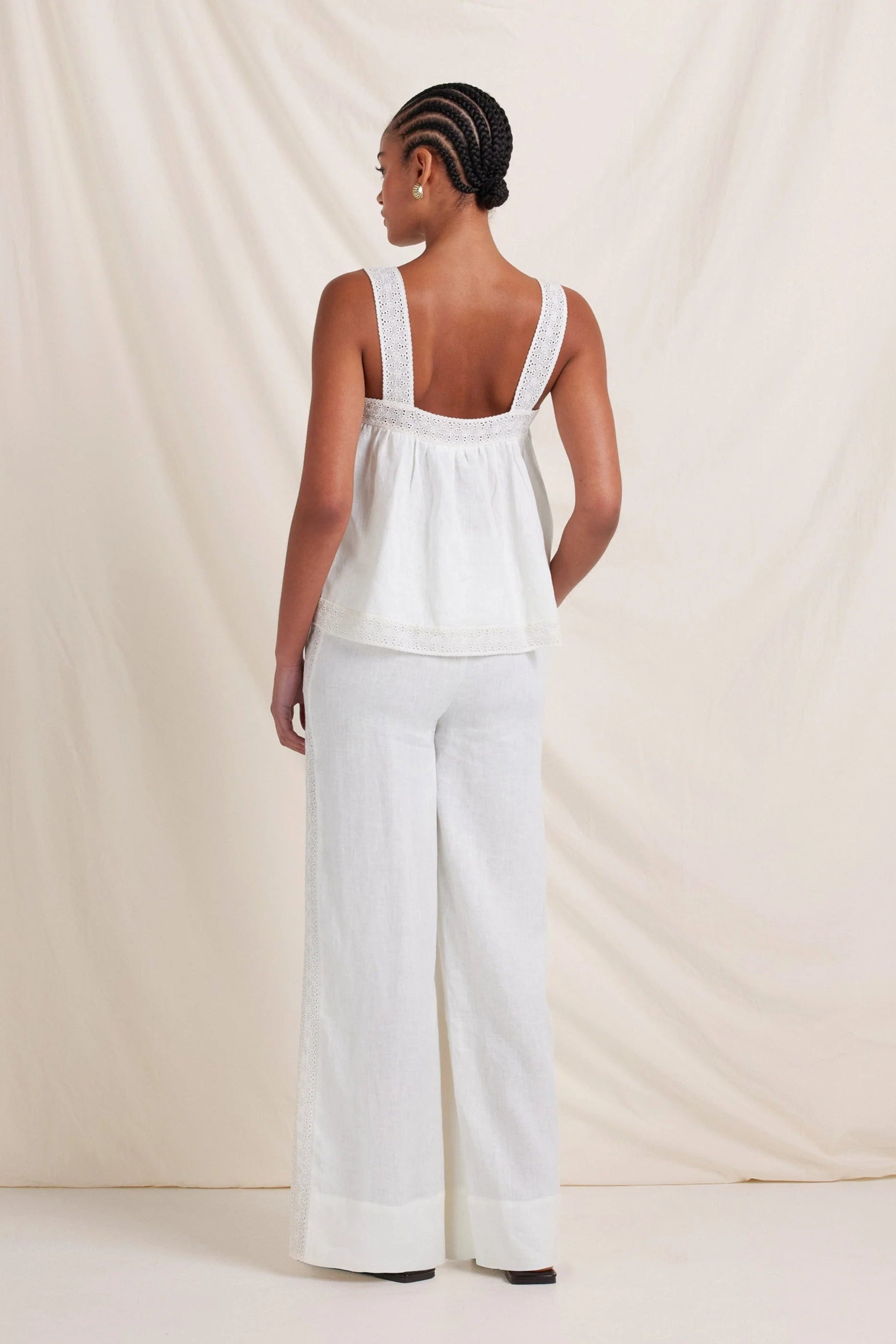 Broderie Pant - Gardenia