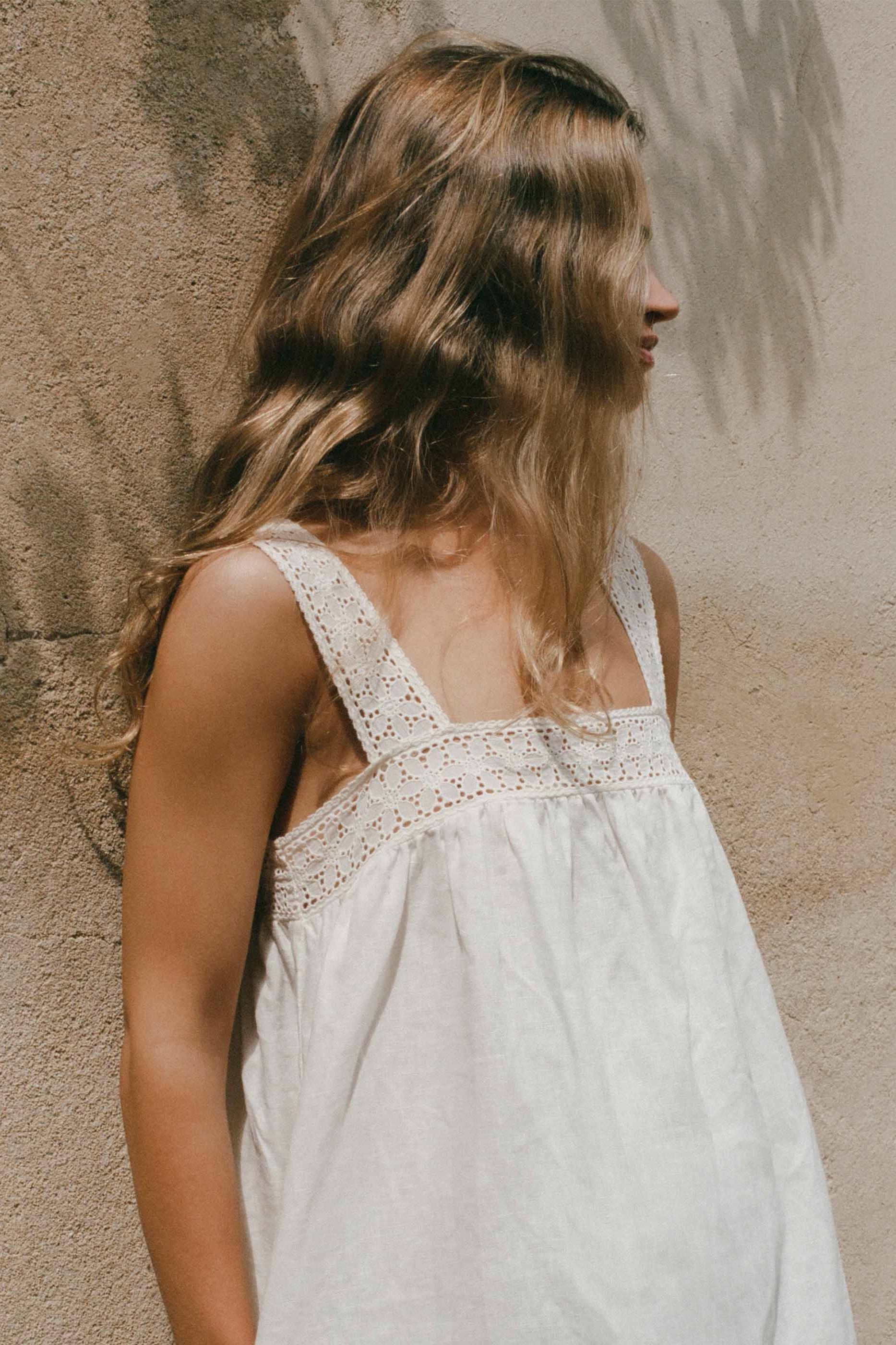 Broderie Mini Dress