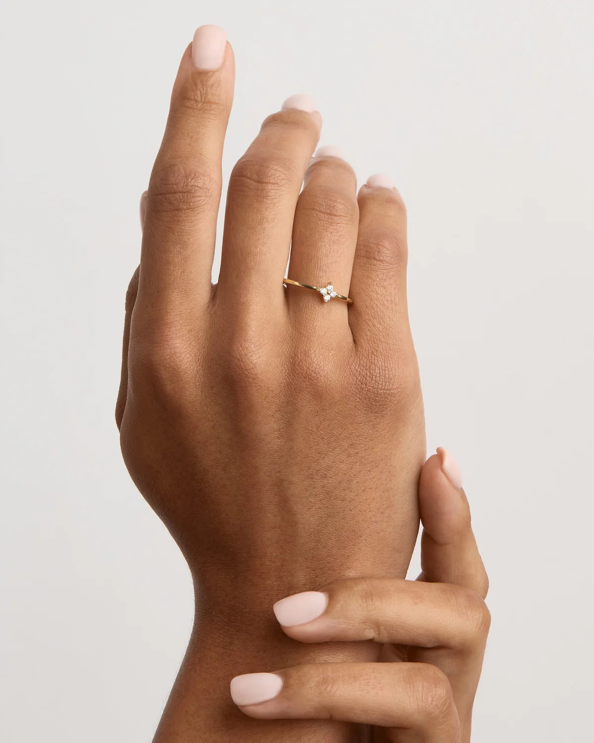 Crystal Bloom Ring - 18k Gold Vermeil