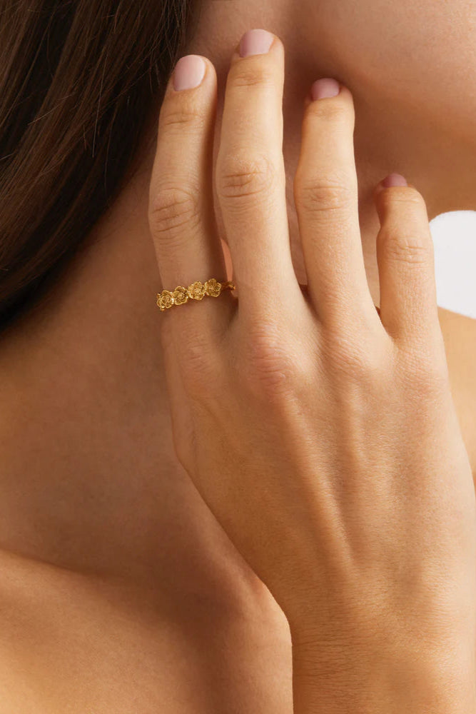 BLOOM WITH GRACE RING - 18K VERMEIL