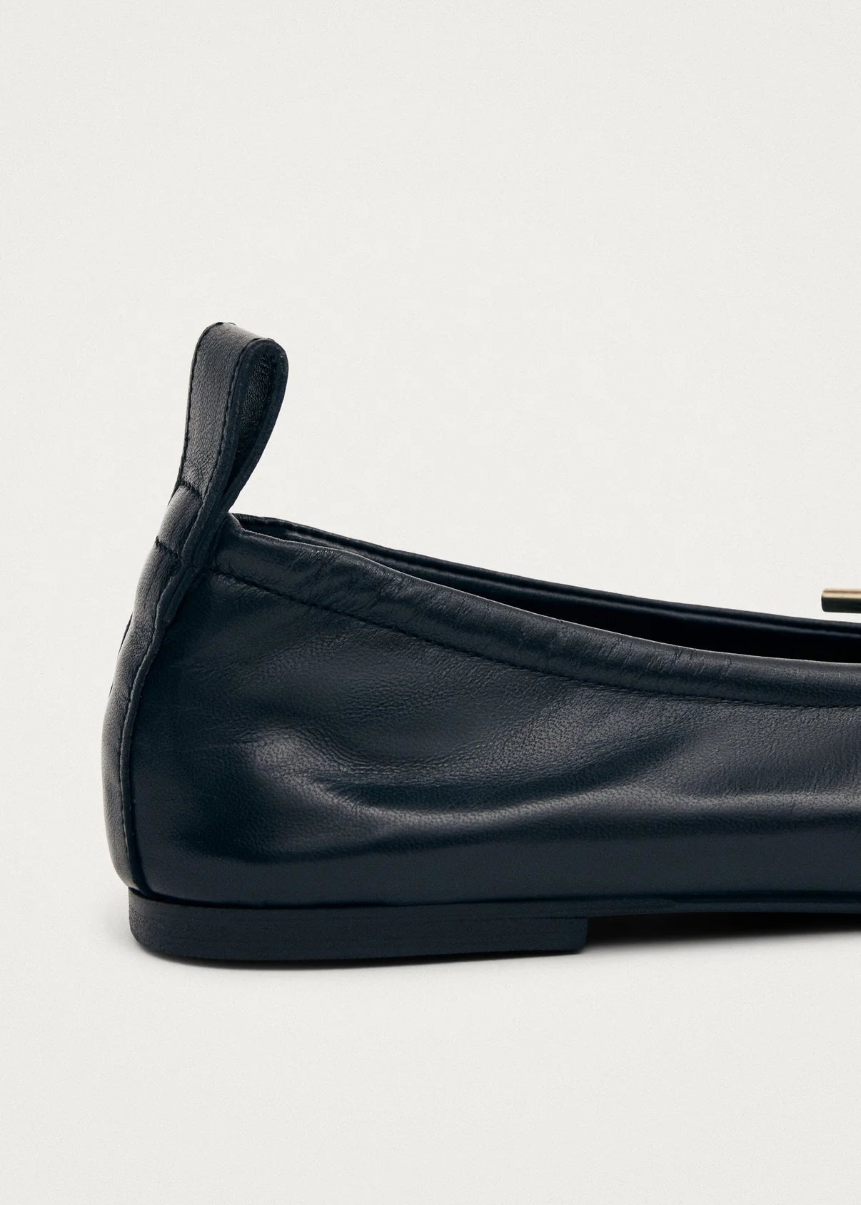 ROSALIND BALLET FLATS - BLACK LEATHER