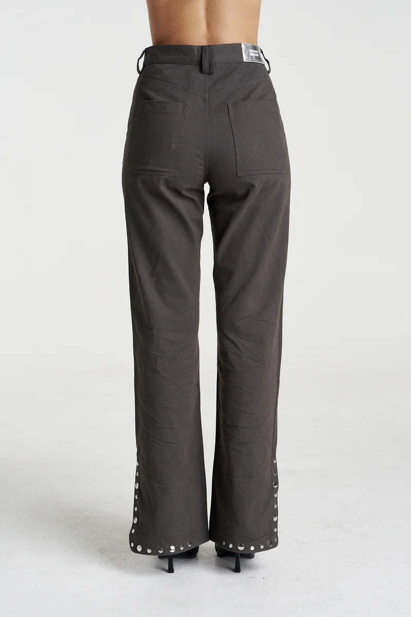 STUDDED EASY JEAN - SHADOW