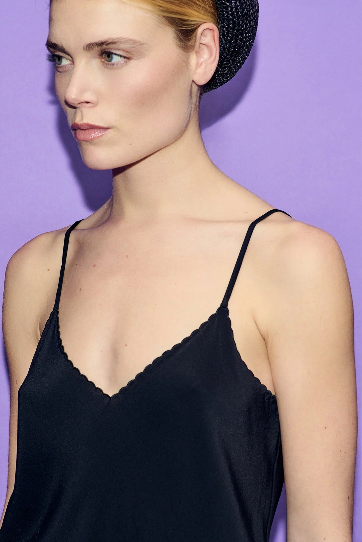 CDC Bias Cut Cami Black