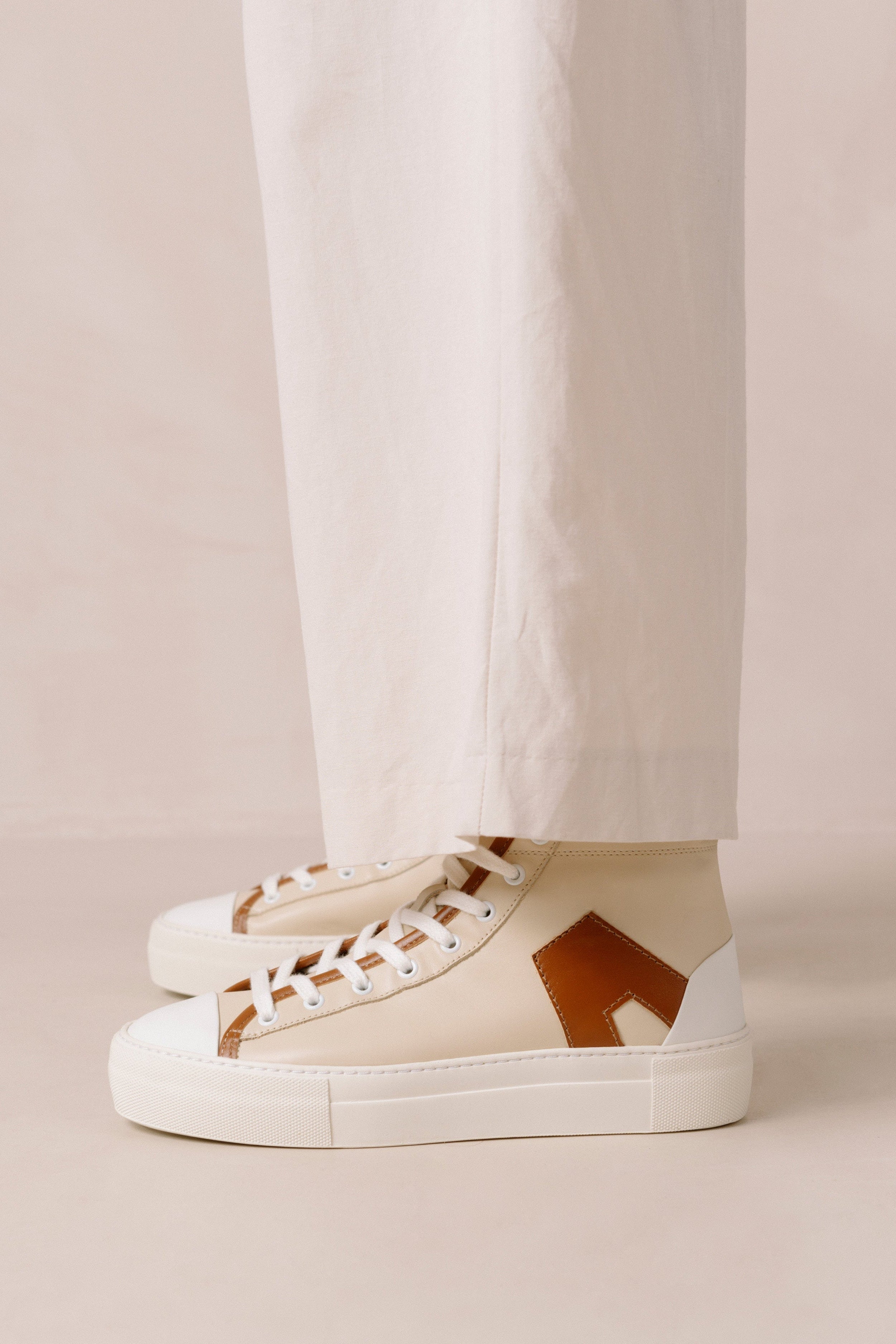 TB.35 COOKIE SNEAKER - BROWN/BEIGE