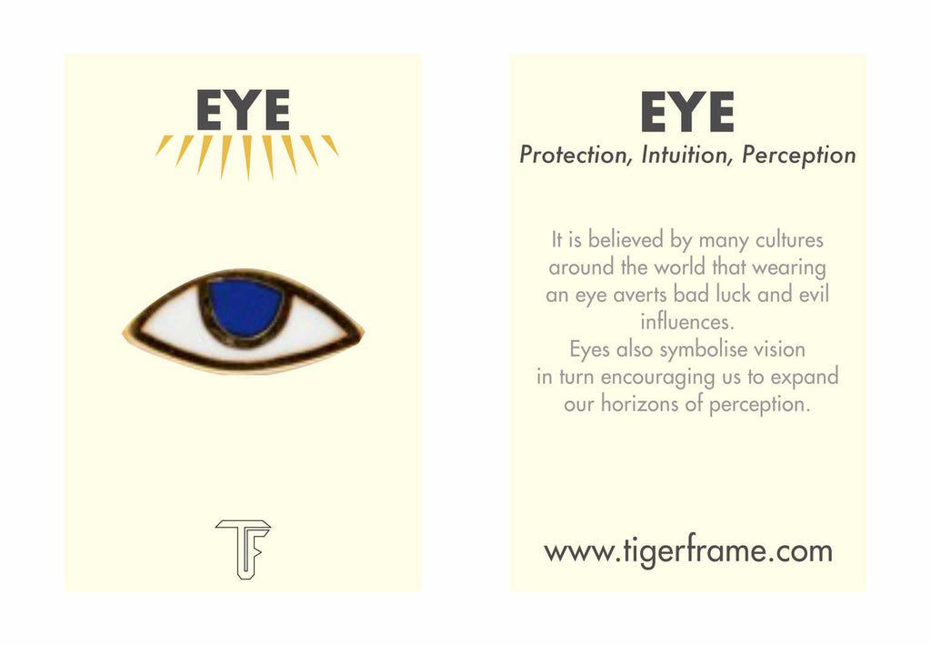 EYE SPY RING - NAVY - GOLD