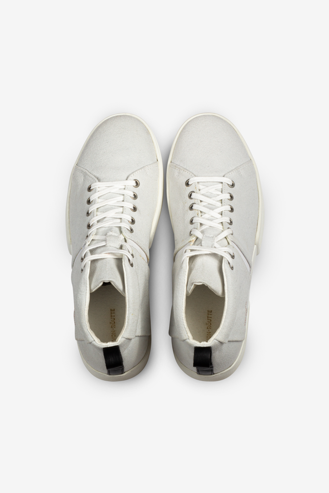 Milford Canvas High Top Sneakers White - Von-Routte