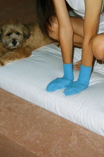Short Everyday Blue Sock