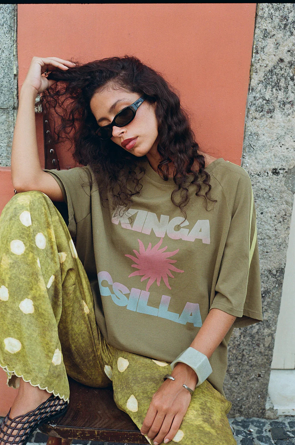 OLIVE SUNSET TEE