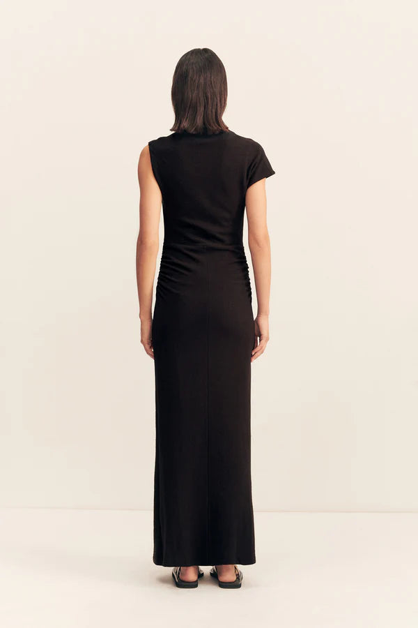 beau sleeveless maxi dress - black