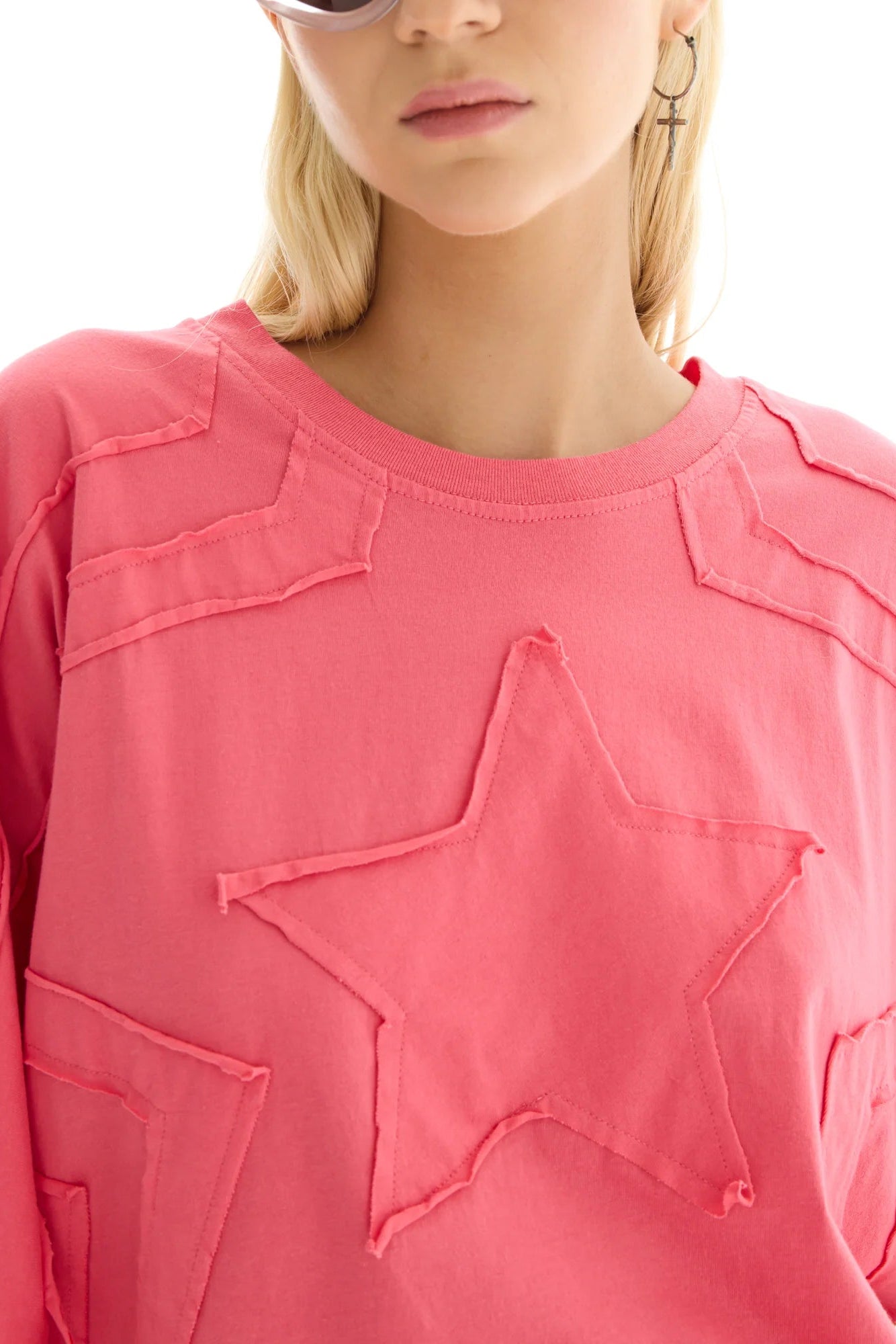 3D Panelled Star Batwing Tee