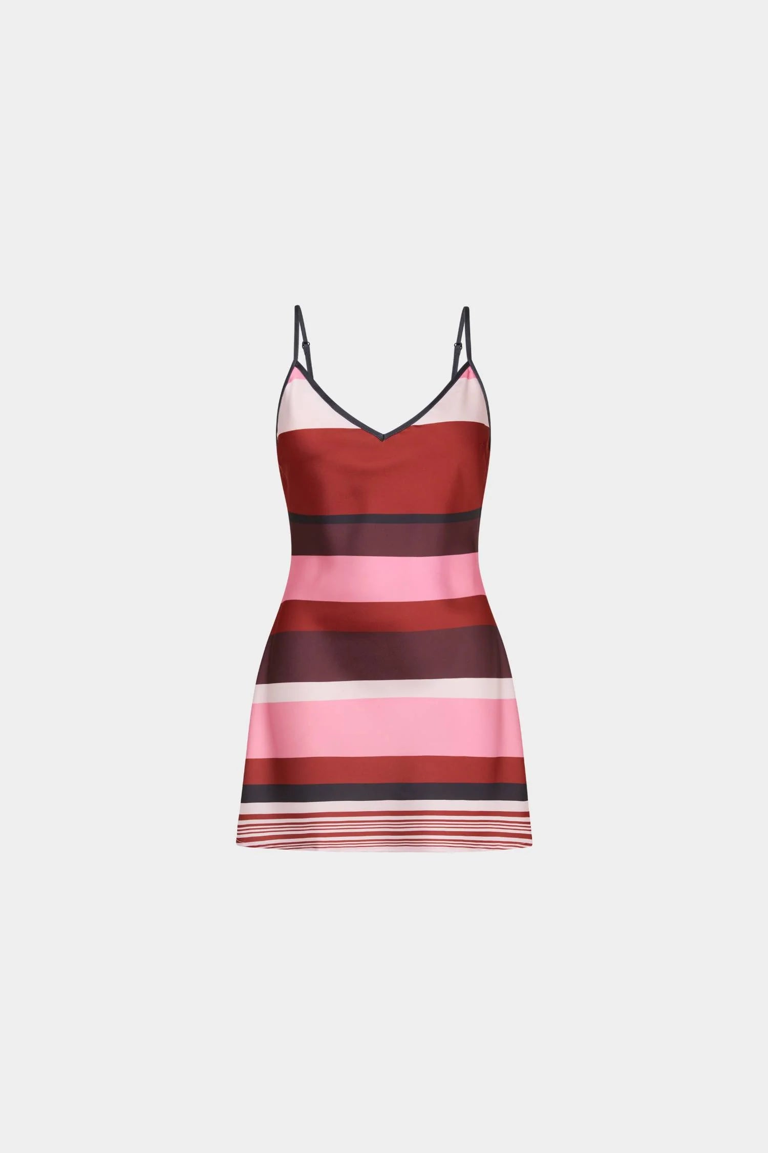 Bias Mini Dress | Fuchsia Stripe
