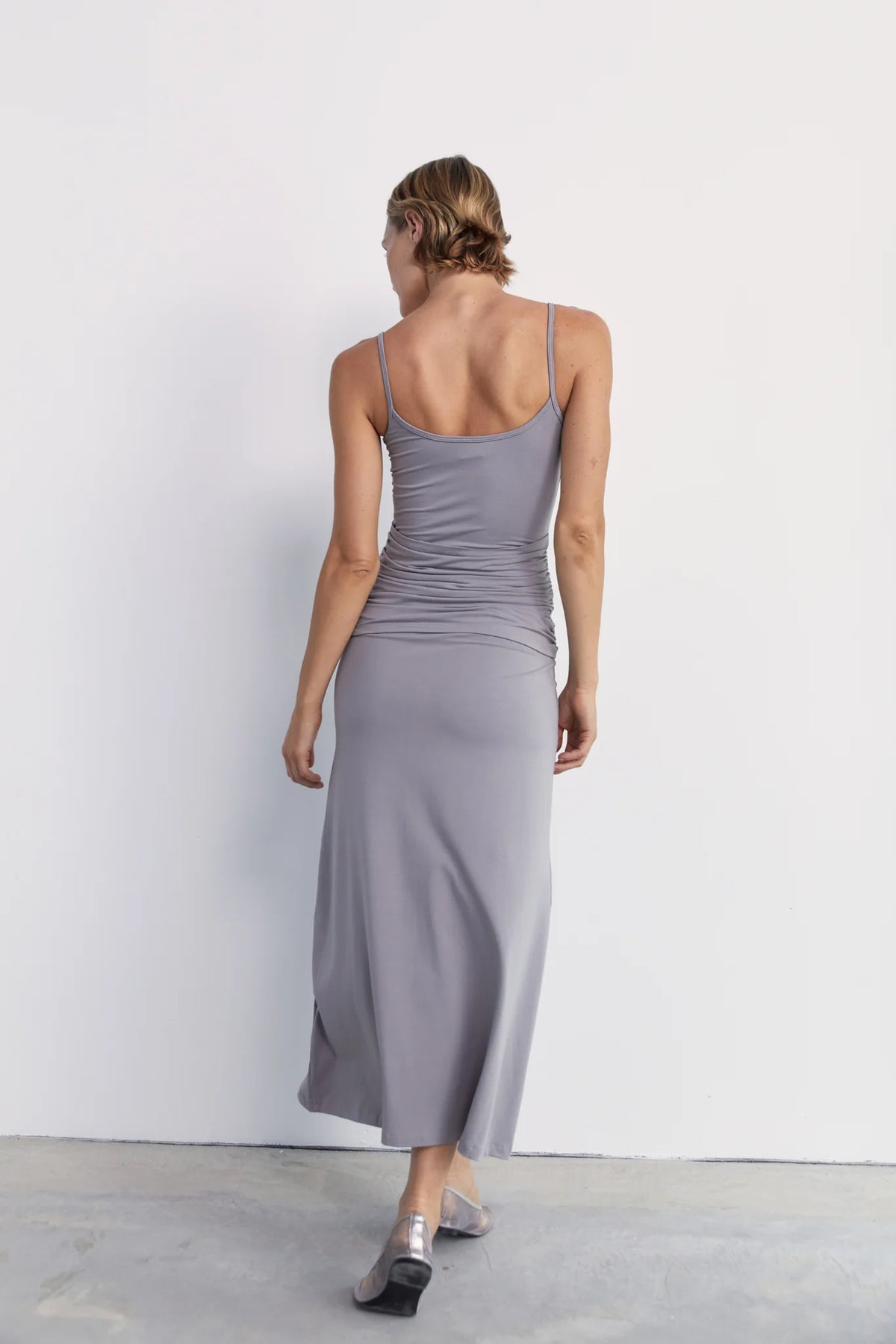 Wrap Dress - Pebble Grey
