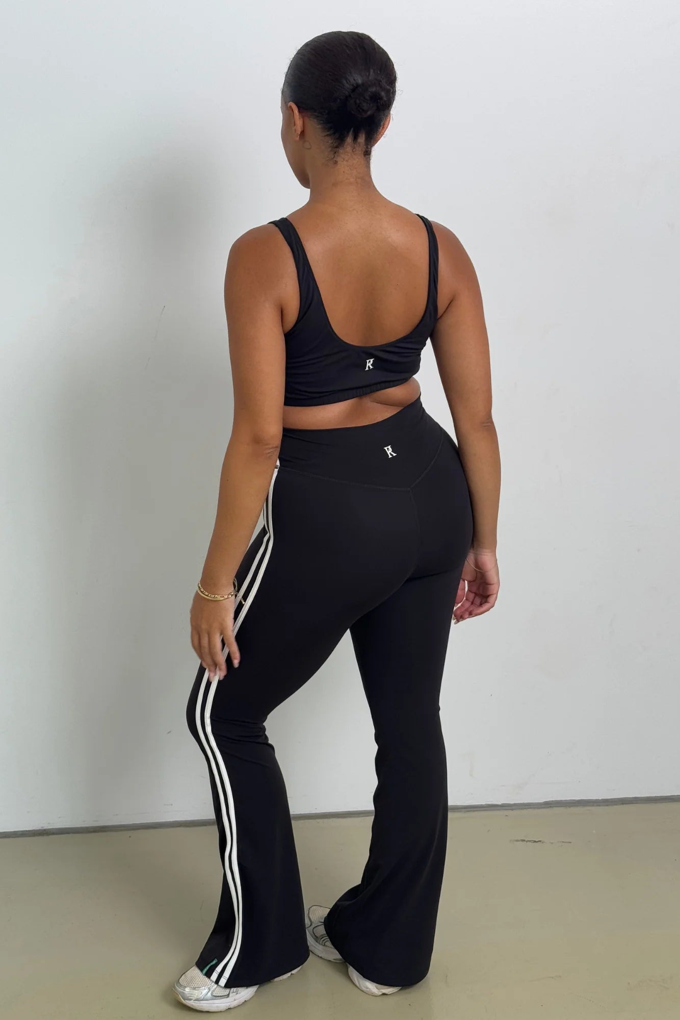 Vibration Flare - Black with White Stripes