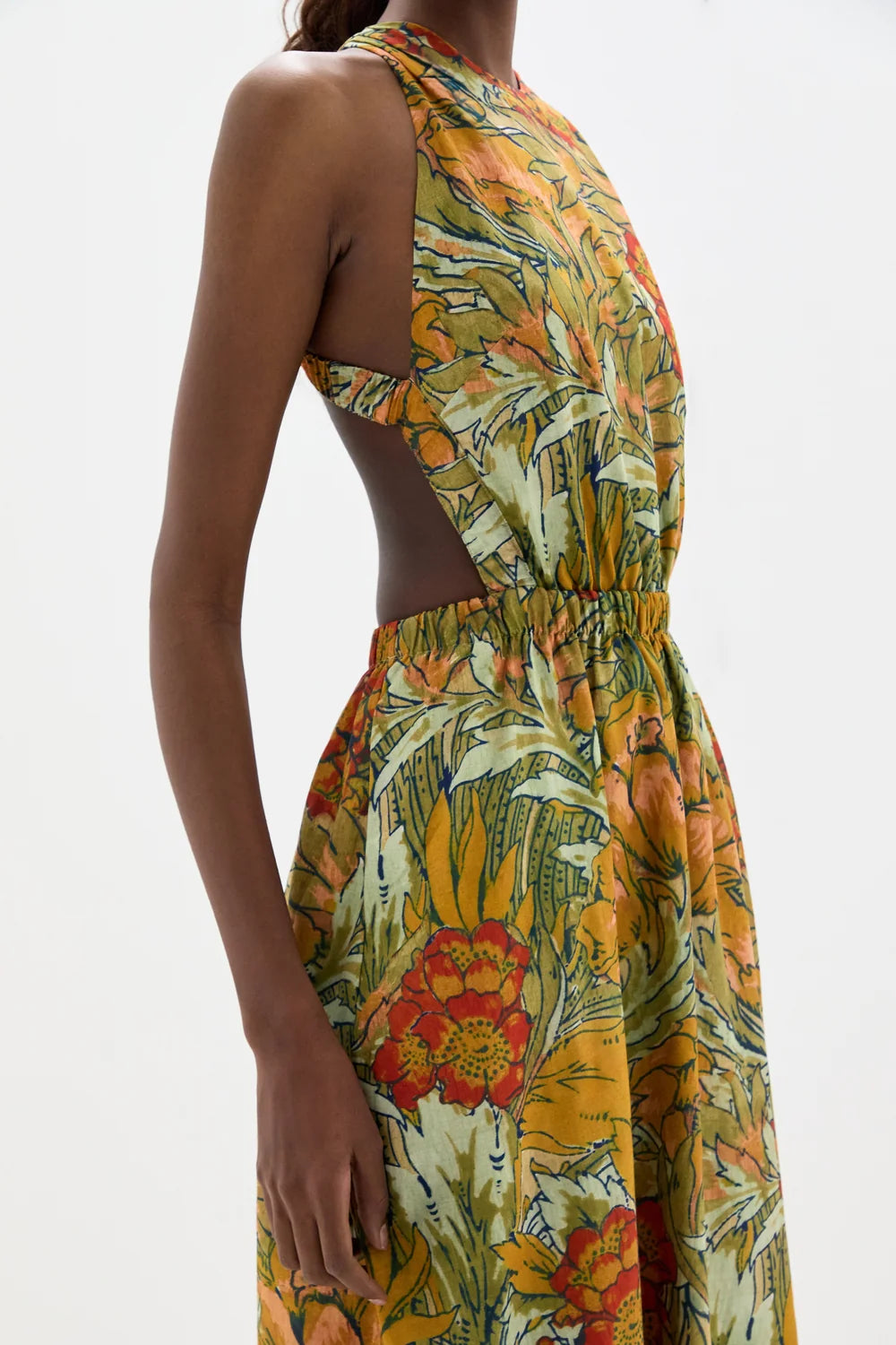 Eliana Cross Back Maxi Dress