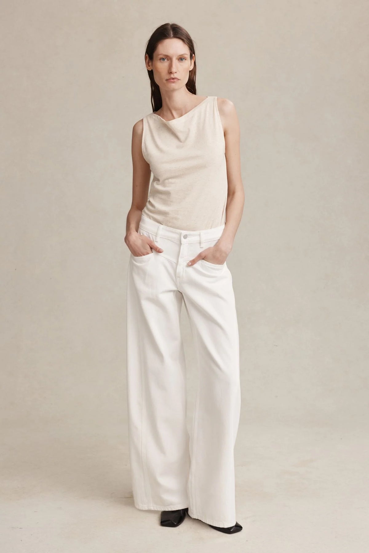 Cross Stitch Jean - Blanc