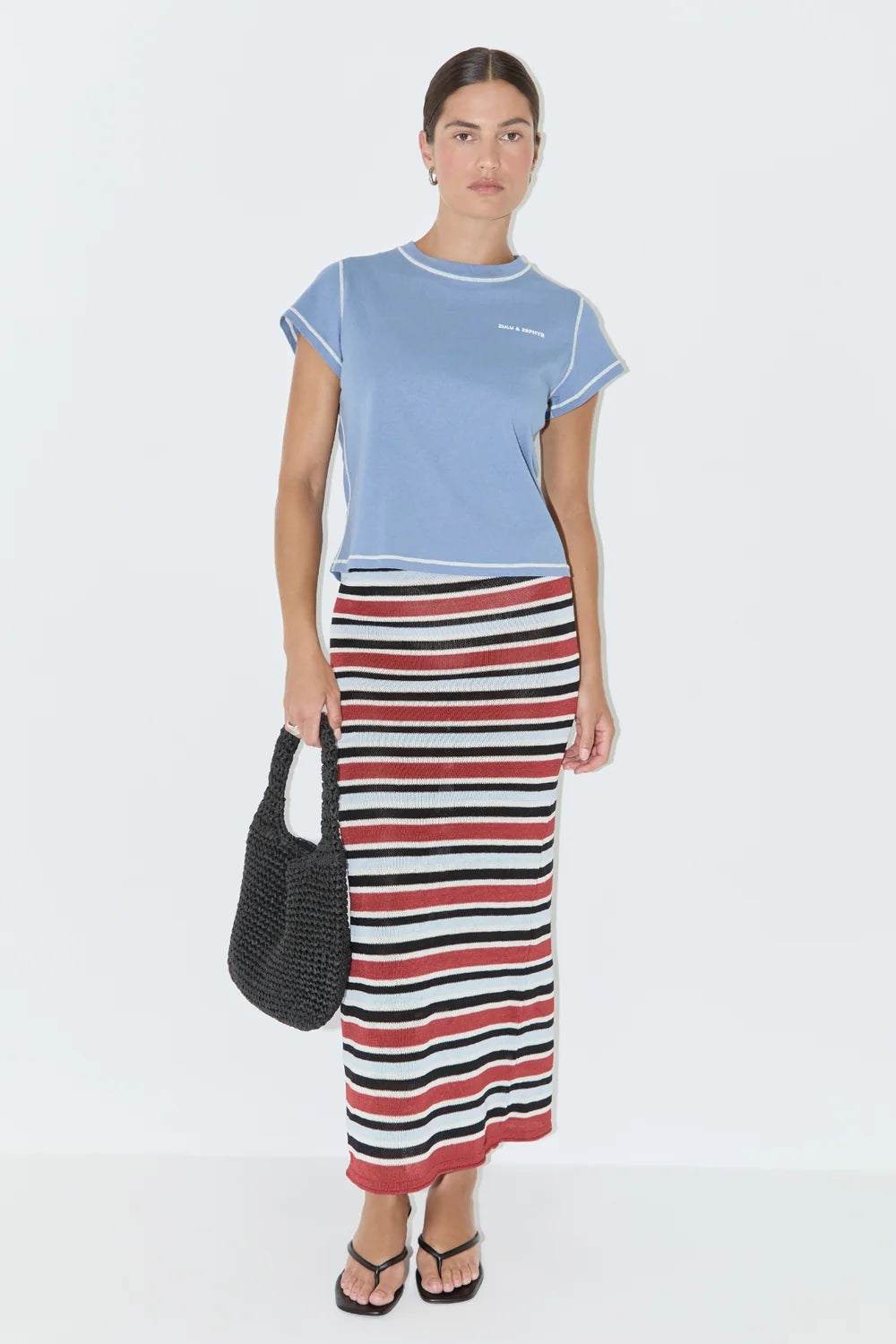 Knit Skirt - Bold Stripe