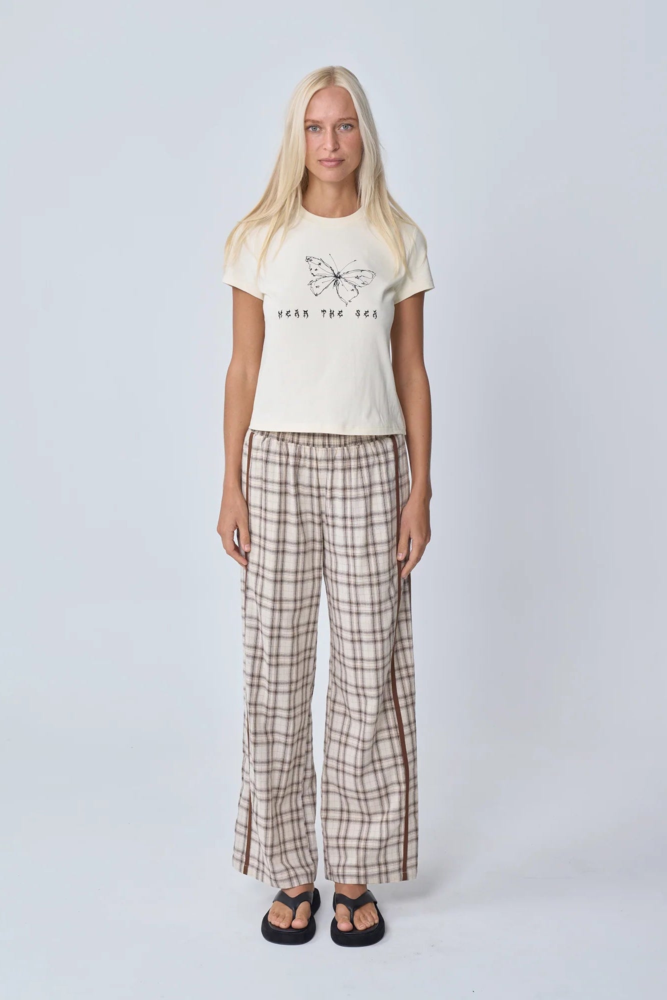 Racer Pant - Brown Plaid