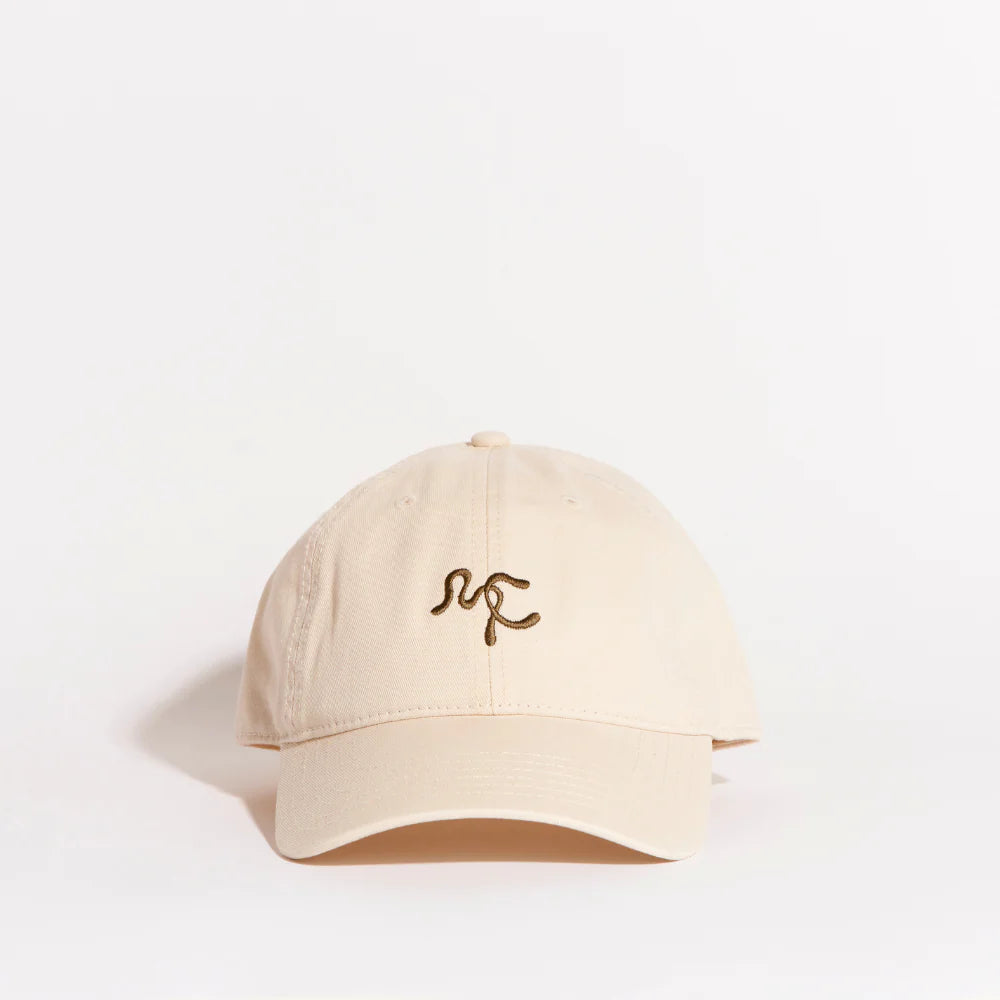 EMBROIDERED CAP - OFF WHITE