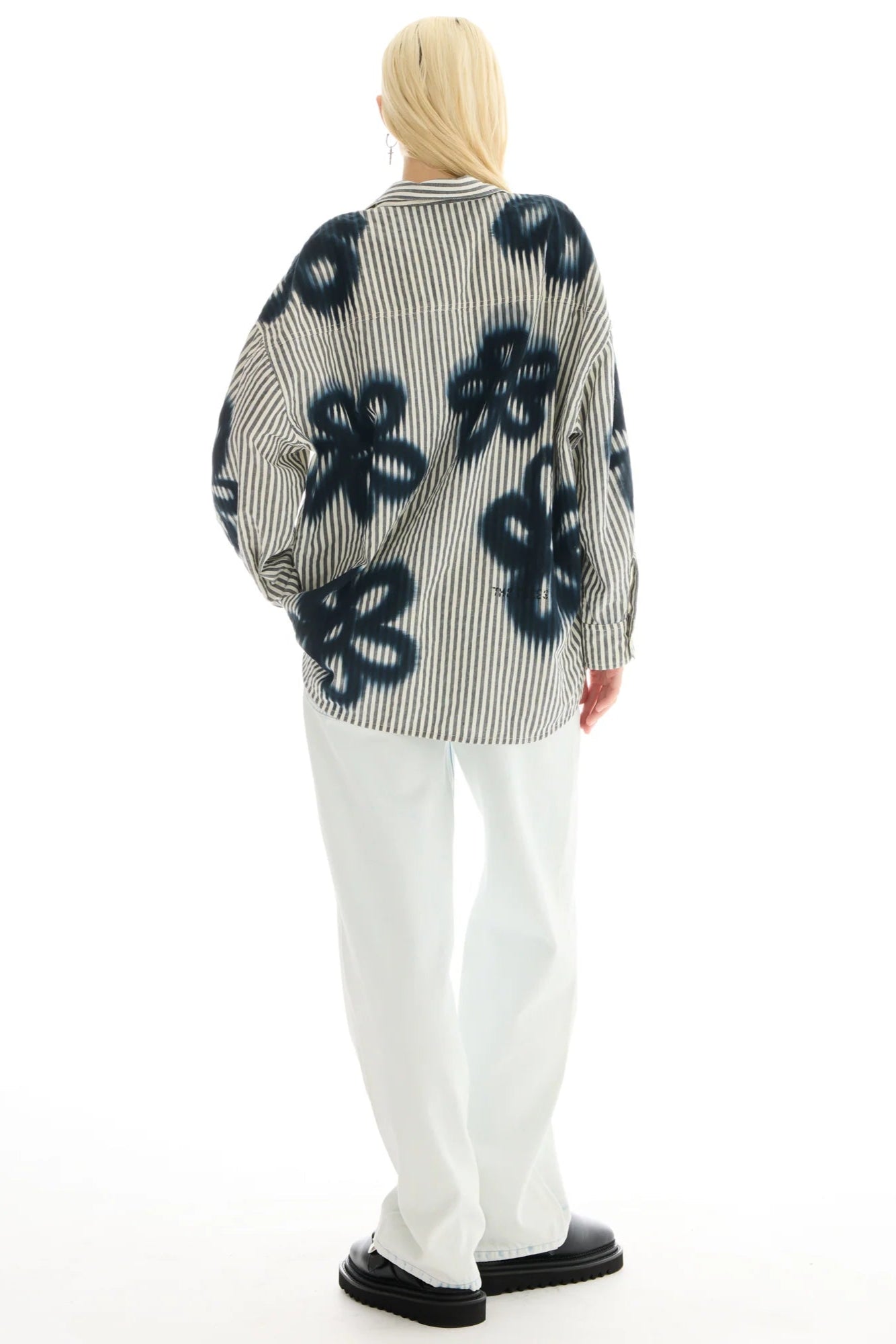 Floral Street Hand Spray Stripe Shirt