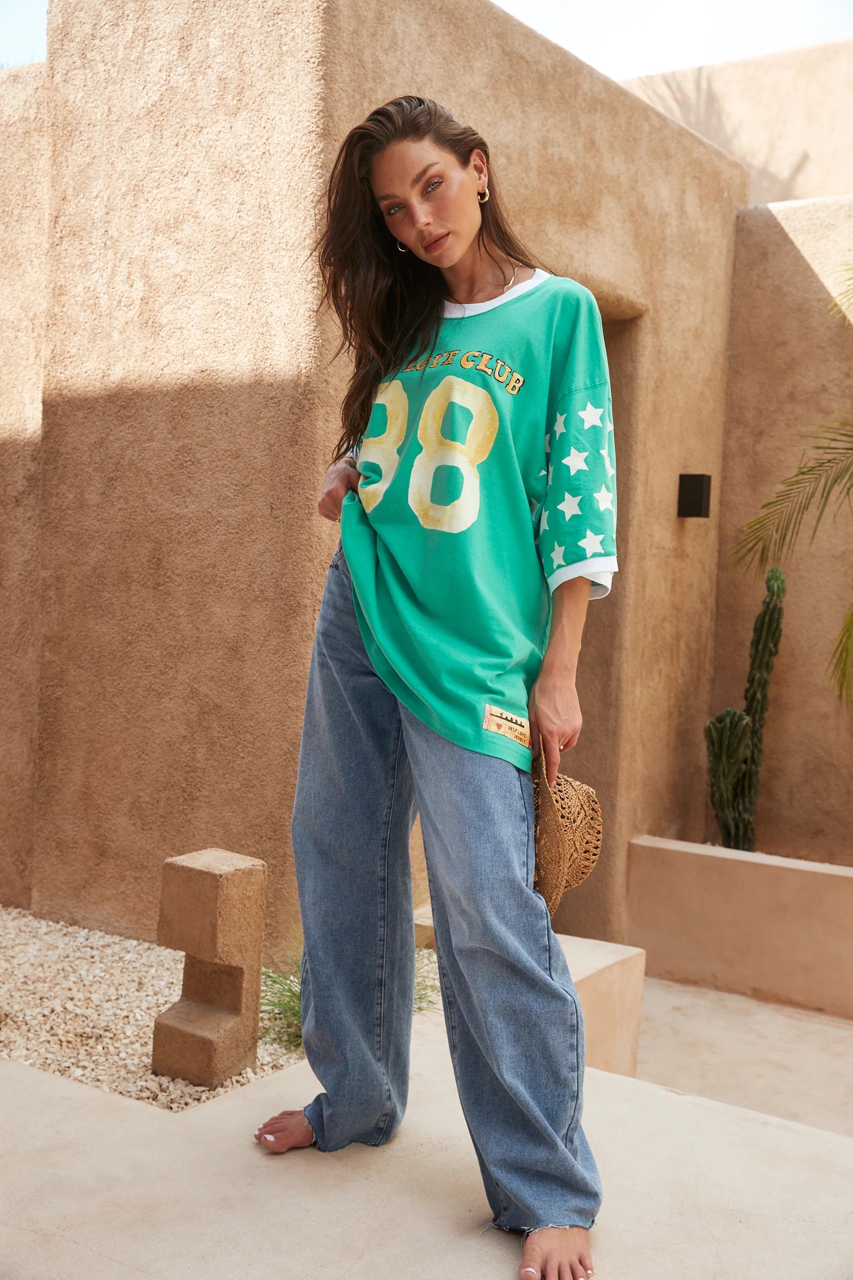 THE VERY OVERSIZED YOU CUTE TEE - GREEN