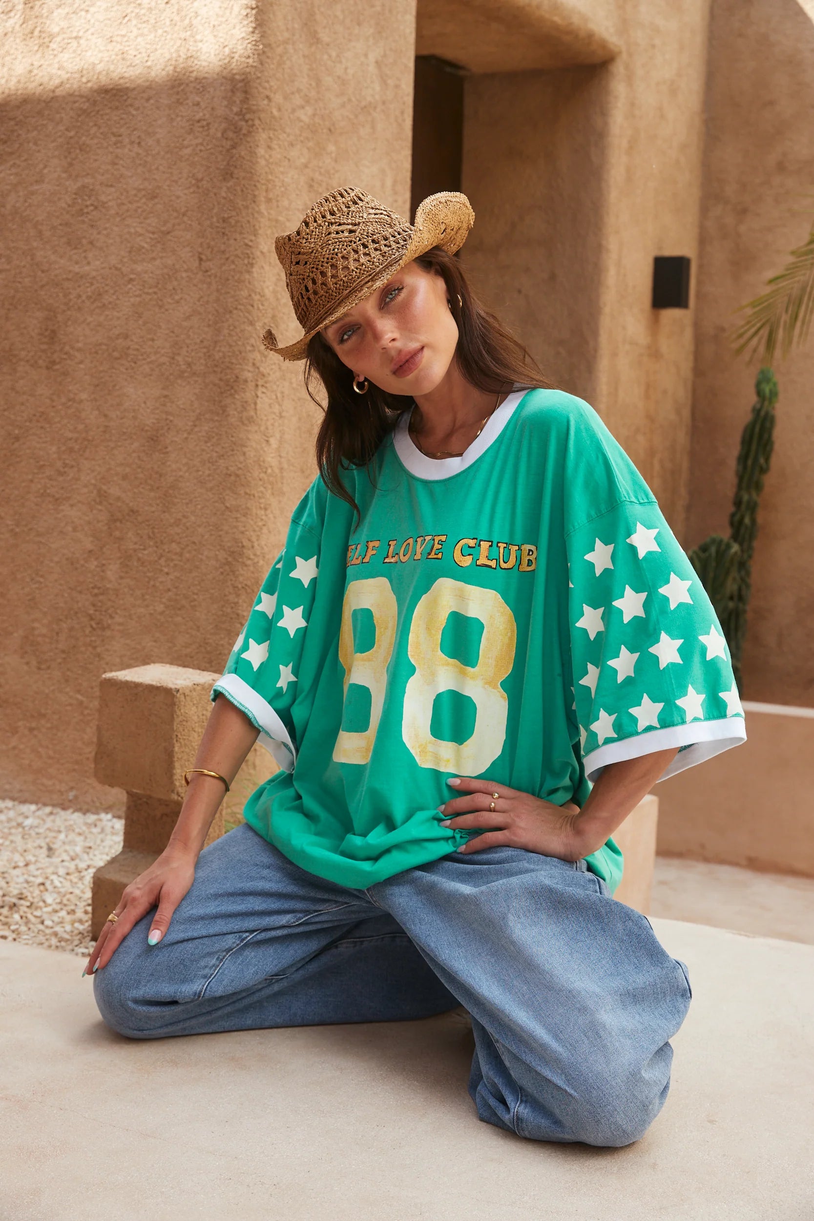 THE VERY OVERSIZED YOU CUTE TEE - GREEN